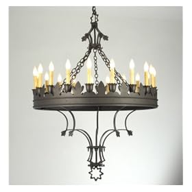 Meyda Tiffany - 19847: Wrought Iron - 365W Seville Nineteen Light Chandelier by Meyda