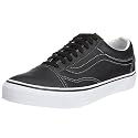 Vans Unisex Old Skool Skateboarding Shoe black/true white (leather) VD3H6BT 7 UK