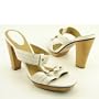Frye Gerry Slide Womens Slip On Open Toe Sandals 7.5 White Leather - 73081