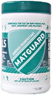 Matguard USA Surface Wipe for Sports Equipment, Xl Wipes, 65 Count