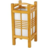 Best Good Simple Inexpensive Affordable Bargain Table Lamp - 14 Akida Japanese Style Wood Shoji Lantern J151 - Honey
