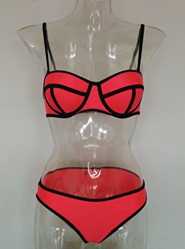 ByCang Women Sexy Fashionable Summer Beach Bikini Bathing Suits Sports Underwear (Red Size L)