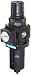 Dixon Valve B08-02MG Manual Drain Wilkerson Miniature Filter/Regulator with Transparent Bowl and Guard, 1/4 Size, 42.1 SCFM Flow, 150 psig Pressure