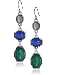Lucky Brand Color Block Linear Drop Earrings