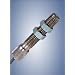 Shimpo LS-S50MLR Photo Reflective Laser Sensor with Cable, 200mA max Load Current, NPN Output, 10-30VDC, 500Hz Switching Frequency, 25-400mm Sensing Distance