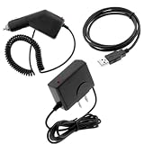 Rapid Car Charger + Home Travel Charger + SYnc Transfer USB Data Cable for Verizon Motorola Droid A855 Cell Phone