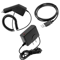Rapid Car Charger + Home Travel Charger + SYnc Transfer USB Data Cable for Verizon Motorola Droid A855 Cell Phone