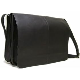 LeDonne Quick Access Vacquetta Leather Messenger Bag