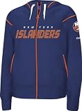 New York Islanders -Navy- Women's Dazzle Trim Hooded Sweatshirt