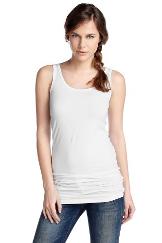 edc by ESPRIT Damen Top, 022CC1K010, Gr. 38 (M), Wei&szlig; (drummers white 114) Preisvergleich