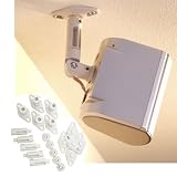 Premier Mounts PSPK-5W Universal Speaker Mount for Walls and Ceilings with 2.5-Inch Extensions (White)