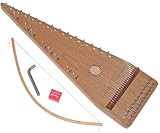 22 String Solid Black Walnut Bowed Psaltery