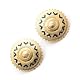 Gold Sun Motif Earrings