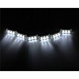 Koolertron 18 LED Emergency Vehicle Strobe Lights for Front Grille/Deck - White