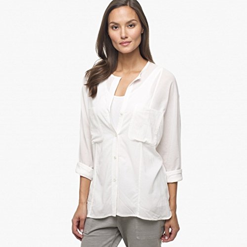[ジェームスパース]JAMES PERSE WLA3380 シルク混オーバーサイズシャツ WHITE