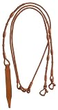Royal King Braided Leather Western Romel Reins Lt