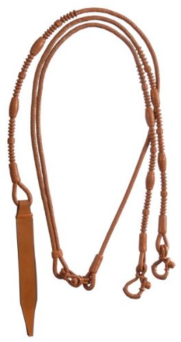 Royal King Braided Leather Western Romel Reins Lt