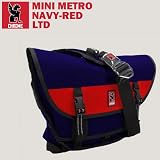 【CHROME MINI METRO】メッセンジャーバッグ ミニメトロ ネイビー/レッド（LIMITEDカラー） 左かけの画像