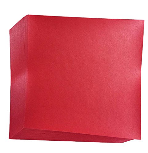 Red Origami Paper 50 sheets #N8287