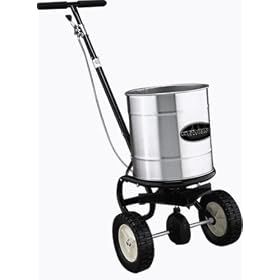 Spyker Commercial Grade 40-Pound Capacity Walk Behind Broadcast Spreader With Stainless... by 