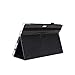 KHOMO - Microsoft Surface Pro 3 Case - Black Premium Folio Case with Stand for Microsoft Surface Pro 3