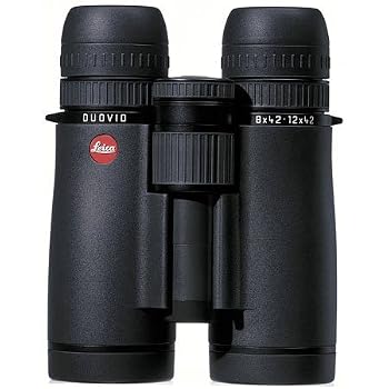 Leica 8-12x42 Duovid Binocular (Black)