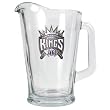 Sacramento Kings 60oz Glass Pitcher - Primary Logo NBA Basketball