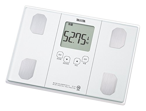 TANITA 【体重50g単位表示】 & 【乗った人をピタリと当てる「乗るピタ機能」 + 「マイサポ機能」搭載】 体組成計 インナースキャン50 パールホワイト BC-314-WH