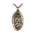 St. Christopher Charms , Finely Detailed Pewter On, 24stainless Steel Necklace Chain