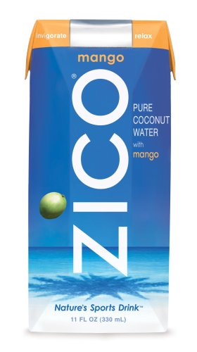 Zico Clean Premium Coconut Water, Mango Flavor, 11-Ounce Units Zico Clean Premium Coconut Water, Mango Flavor, 11-Ounce Units