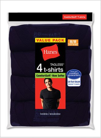 HANES RL Comfortsoft Dyed Crew Military Navy - 4 Pack - 2165NX