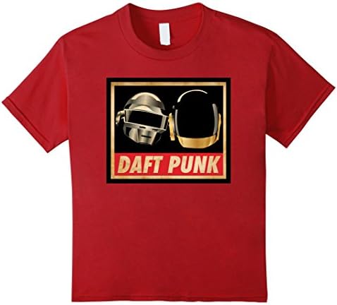 Kids Daft Punk 2 OBEY t-shirt 8 Cranberry