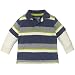 faux-layered stripe polo