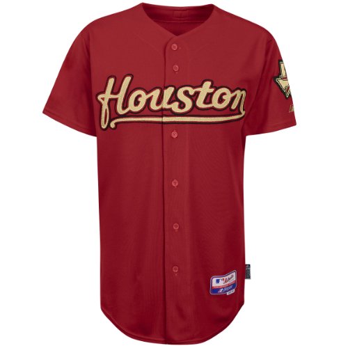 Houston Astros Authentic COOL BASE Alternate MLB Baseball Jersey (Brick) Size 52