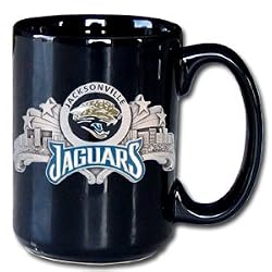 Jacksonville Jaguars VIP Black 12 oz Collector's Coffee Mug - NFL Football Fan Shop Sports Team Merchandise