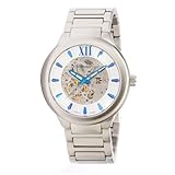 Android Women's AD510BS Radius Skeleton Automatic Silver Tone Bracelet Watch