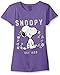 Peanuts Girls' Snoopy Short Sleeve Tee