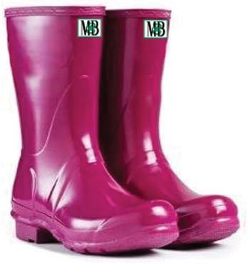 Moneysworth and Best Kid's Rubber Rain Welly Boots, 6, Violet