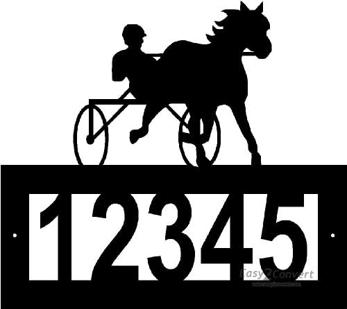 Custom Steel Harness Racing address sign