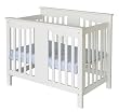 Annabelle Mini Crib (Converts to Twin Bed Using M4799) in Antique White Finish By Da Vinci Baby Furniture