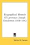 Biographical Memoir Of Lawrence Joseph Henderson 1878-1942