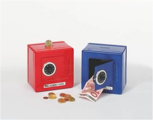 Childrens Toyshop  Spielwaren : Metalltresor als Spardose