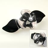 Chorale Black - Cubitas Morisot Collection (Hand-set Swarovski Crystals - Barrette)
