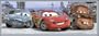 Cars - Slim-Poster - 2 - Trio + Wechsel-Rahmen Slim aus schwerem MDF Holzfaserwerkstoff, silber - mit Acrylglas-Scheibe.