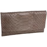 Jalda Soft Anaconda-Embossed Brief Clutch