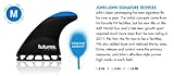 Futures John John Florence Signature Techflex Tri Fin Set - Black / Blue