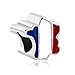 CharmSStory Silver Plated Patriotic Proud to Be French Flag Country France Map Charm Beads for Bracelets