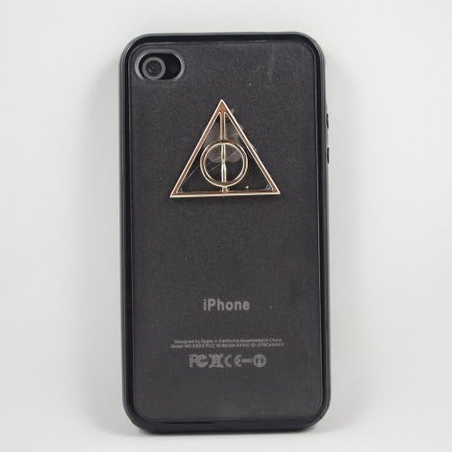 Richton Harry Potter Death SAN Device Iphone 4/4s Case Black Color Frosted Translucent