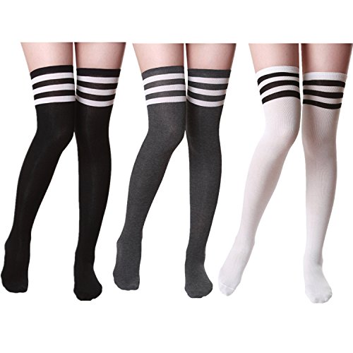 Spring Fever Women's Over the Knee High Socks Thigh High Stockings