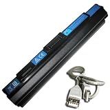 9-Cell Battery for Acer Aspire One 751 11.6 751H 11.6 Series Battery Replacement UM09A75 UM09B31 UM09B34 UM09B71 W/ USB2.0 Extend Cable As Free Gift 